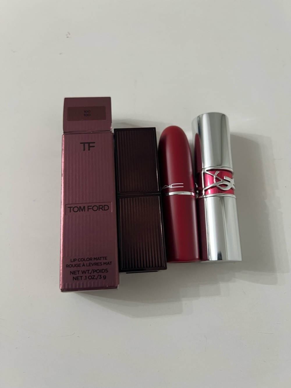 Lipstick bundle, Tom Ford, YSL, Mac